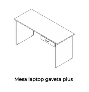 Mesa para laptop com gaveta - Linha Plus