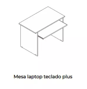 Mesa para laptop e teclado - Linha Plus