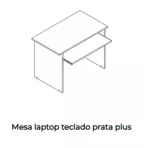 Mesa para laptop e teclado - Linha Prata e Linha Plus